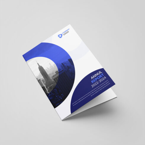 Multipage Corporate Bifold Brochure Or Company Profile Or Annual Report Template Design cover image.