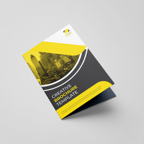 Corporate Bifold Brochure Or Company Profile Or Annual Report Template Design cover image.