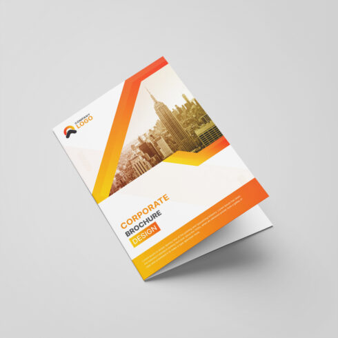 Modern Bifold Brochure Or Company Profile Or Annual Report Template Design cover image.