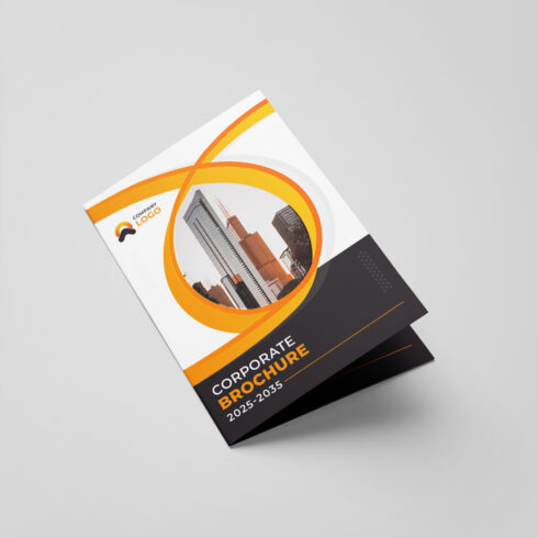 Creative bifold corporate brochure design or company profile or annual report preview image cover image.