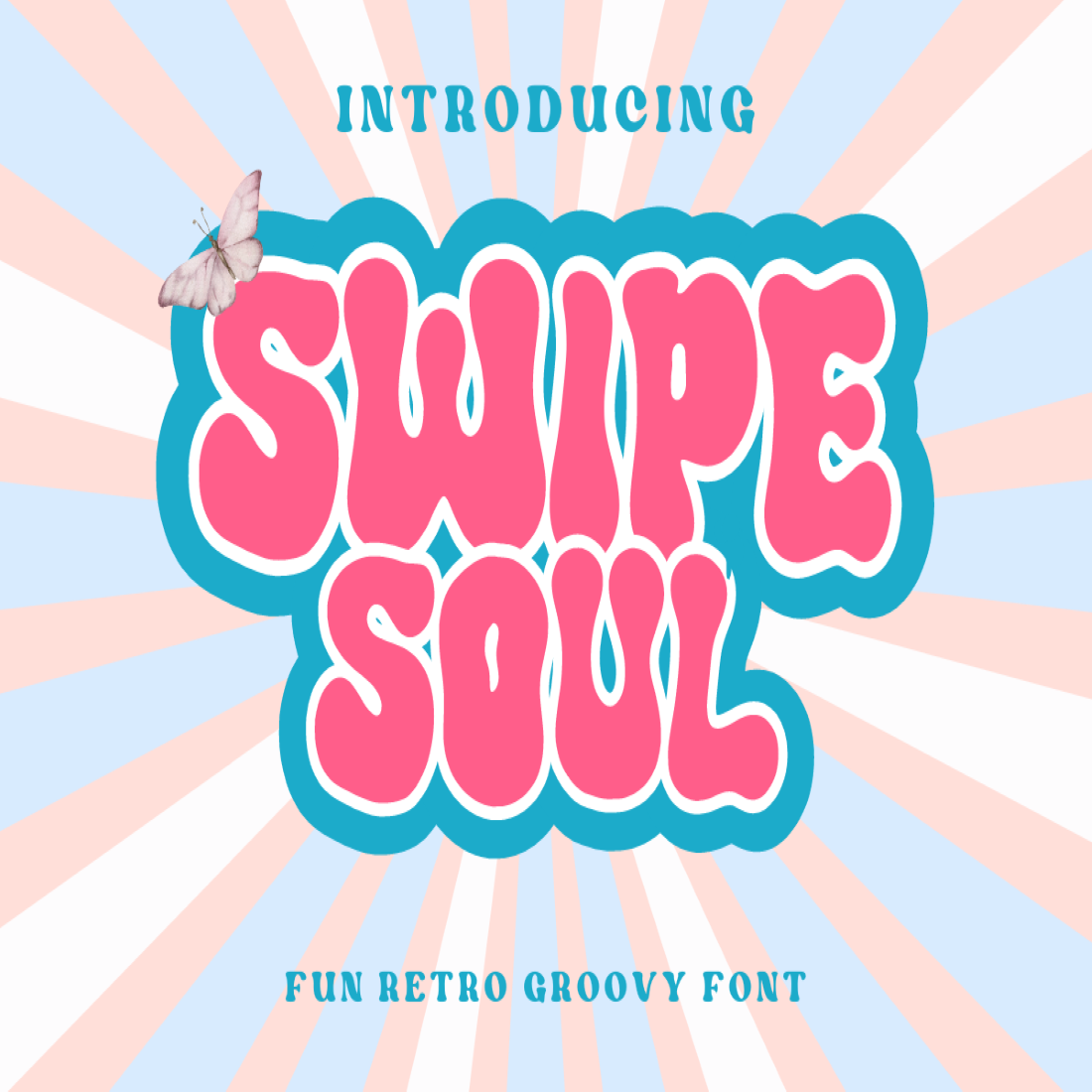 Swipe Soul - Fun Retro Groovy Font cover image.