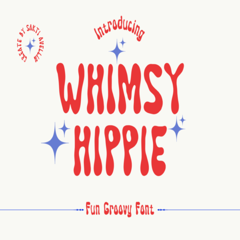 Whimsy Hippie - Fun Groovy Font cover image.