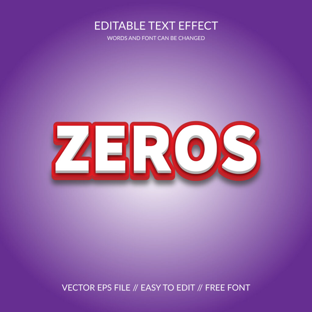 3D Editable Vector Eps Text Effect Template - MasterBundles