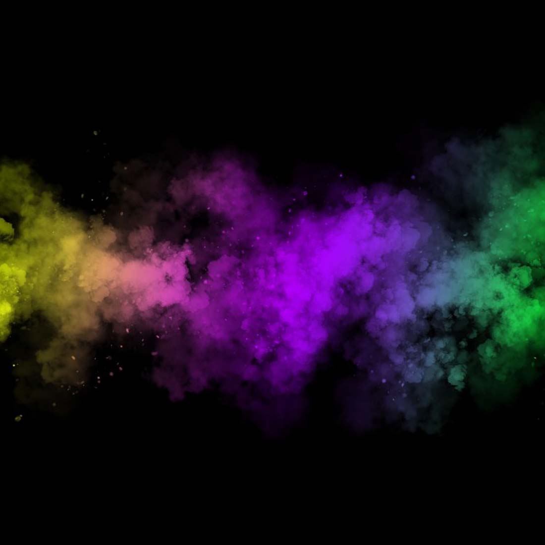 Colorful Smoke Fog Brush & Png preview image.