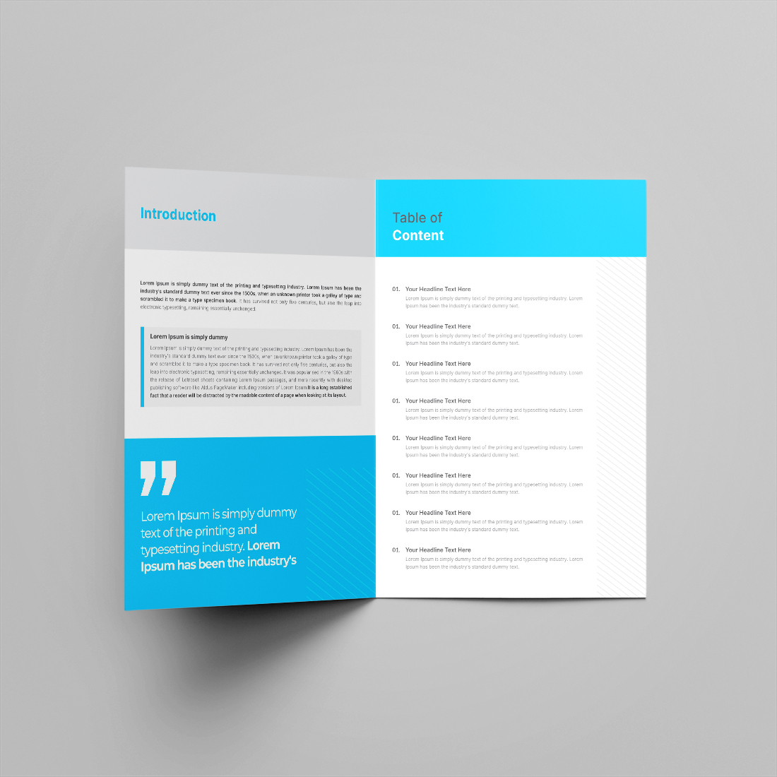 Minimal Bifold Brochure Or Company Profile Or Annual Report Template Design preview image.