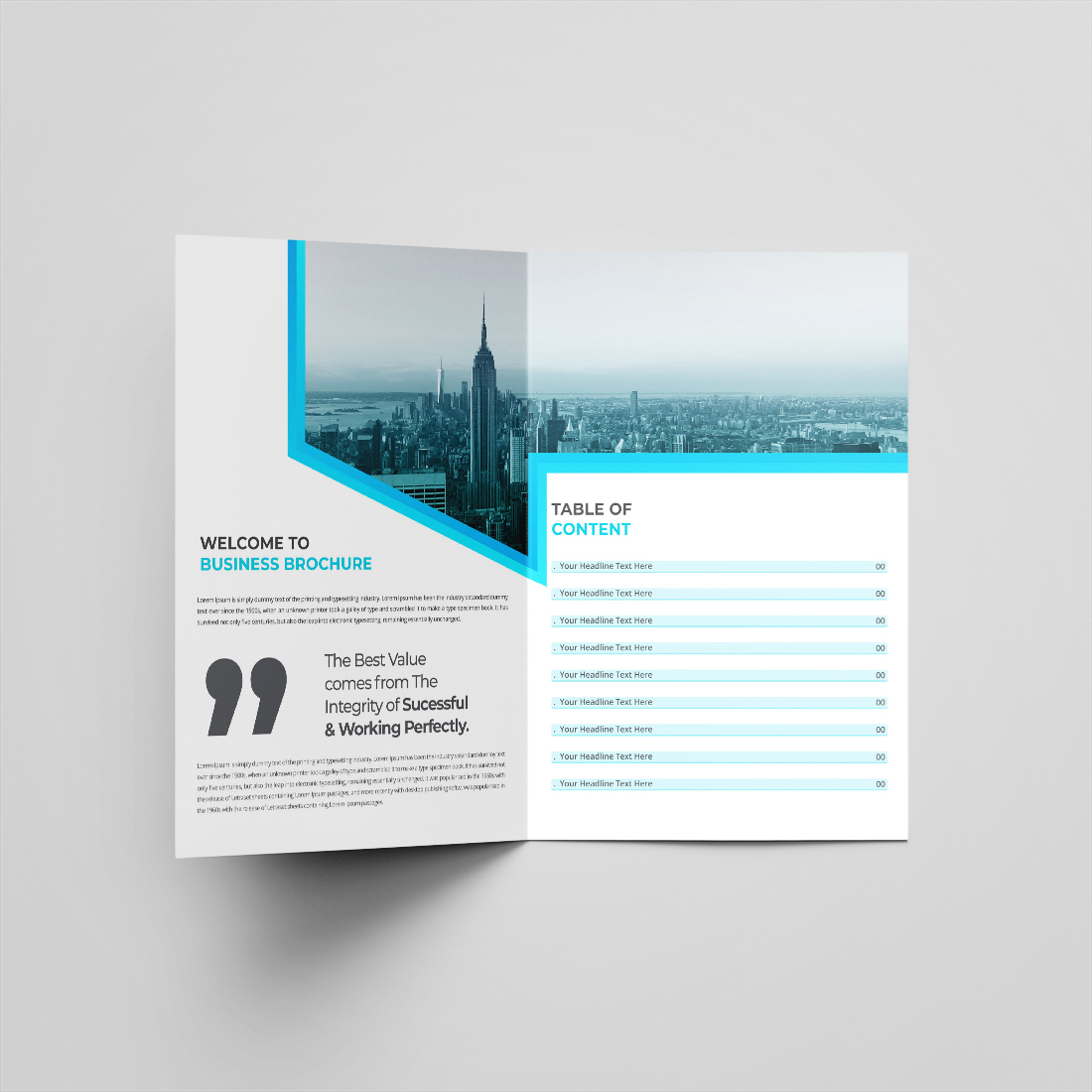 Multipurpose Bifold Brochure Or Company Profile Or Annual Report Template Design preview image.