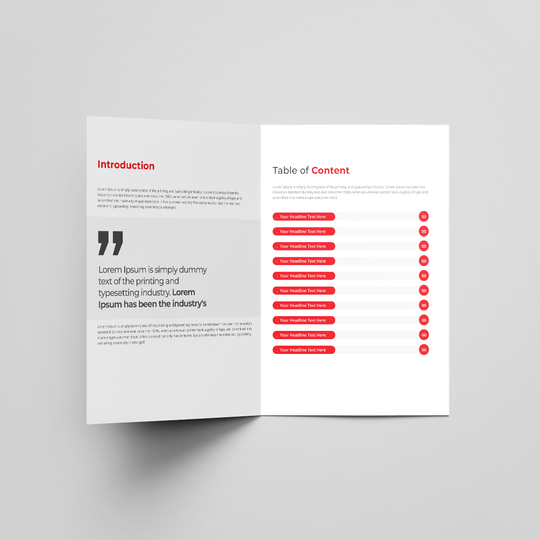 Corporate Bifold Brochure Or Company Profile Or Annual Report Template Design preview image.