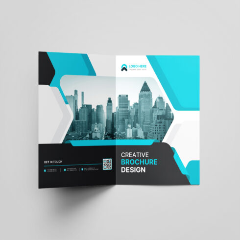 Brochure cover page or book cover vector template design cover image.