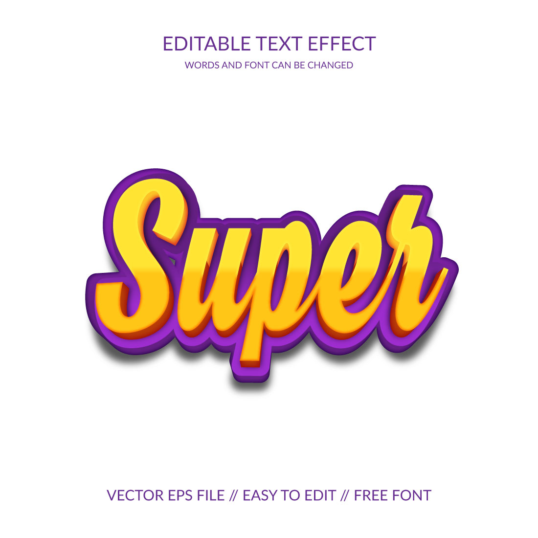 Editor Text Effect and Logo Design Word