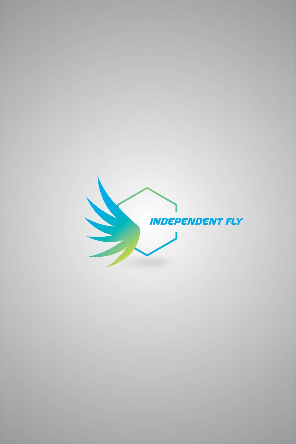 Independent fly logo template pinterest preview image.