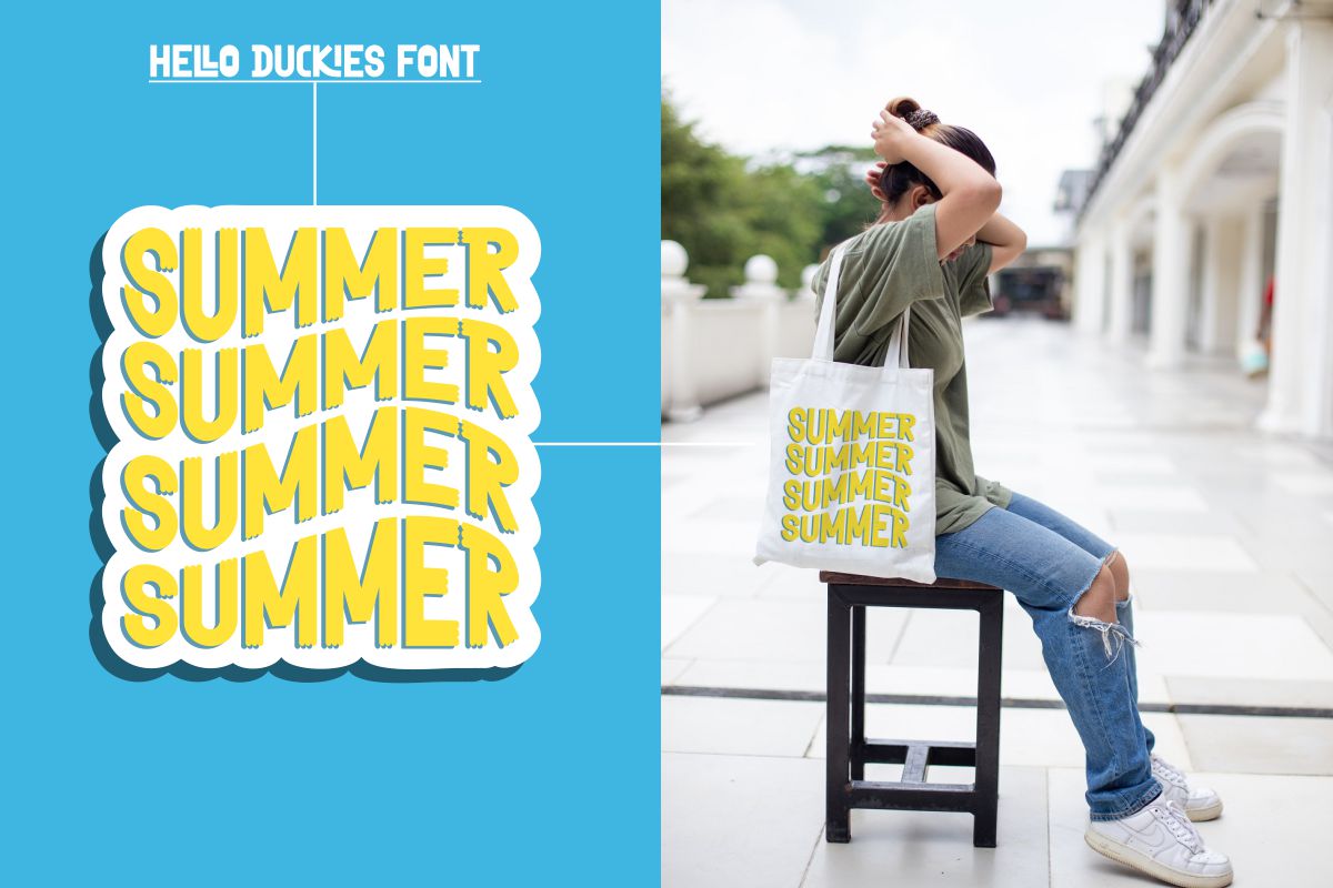 04 summer quotes stickers with bag mockup 525
