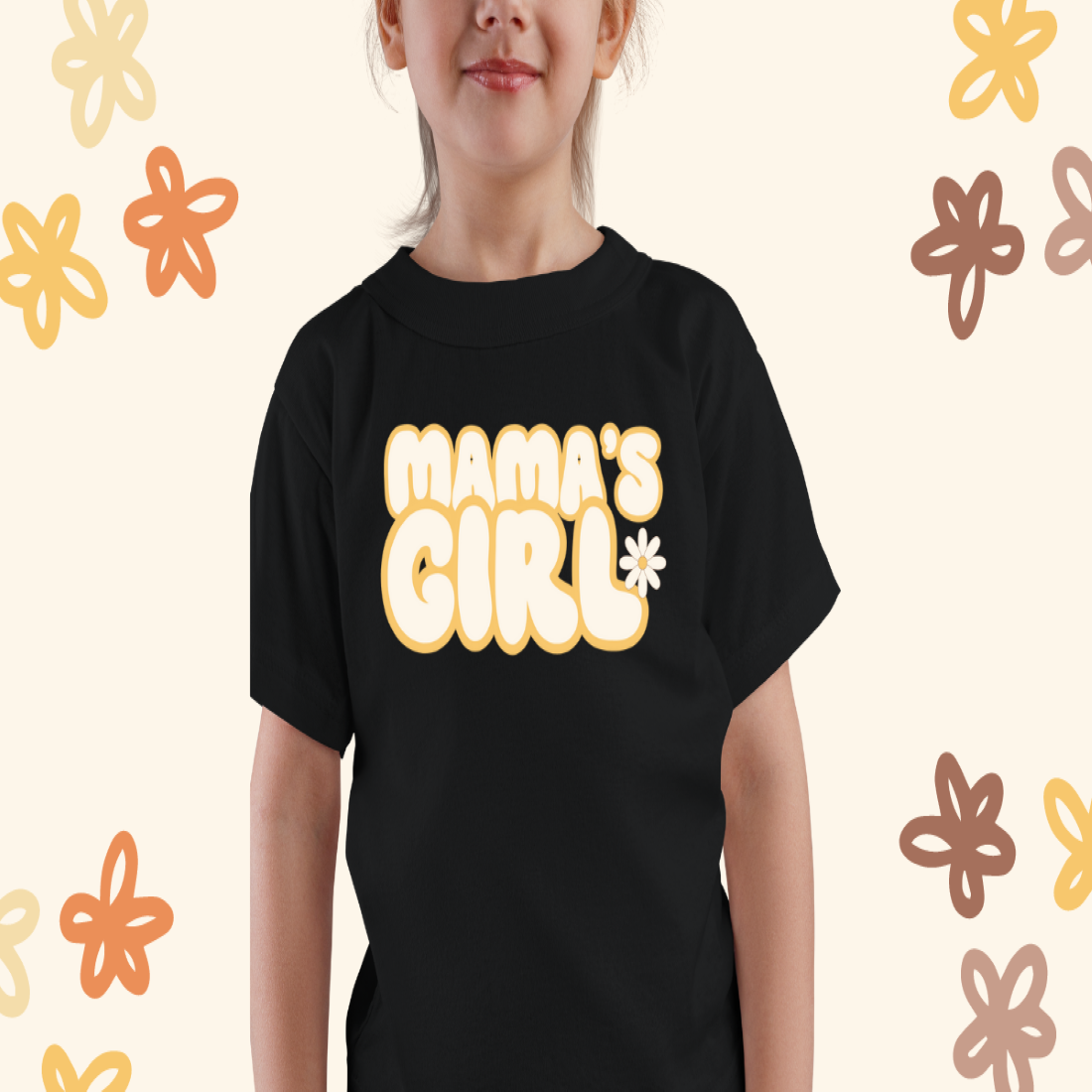 05 mamas girl mockup t shirt children custom 174