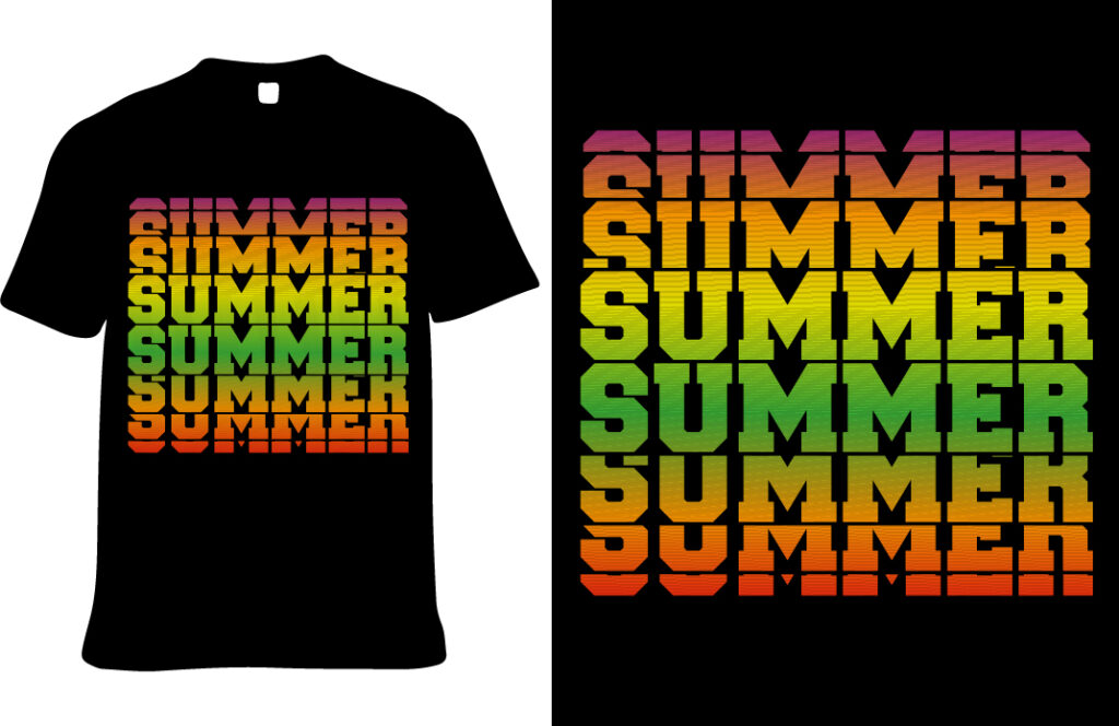 Custom Typography T-Shirt Design - MasterBundles