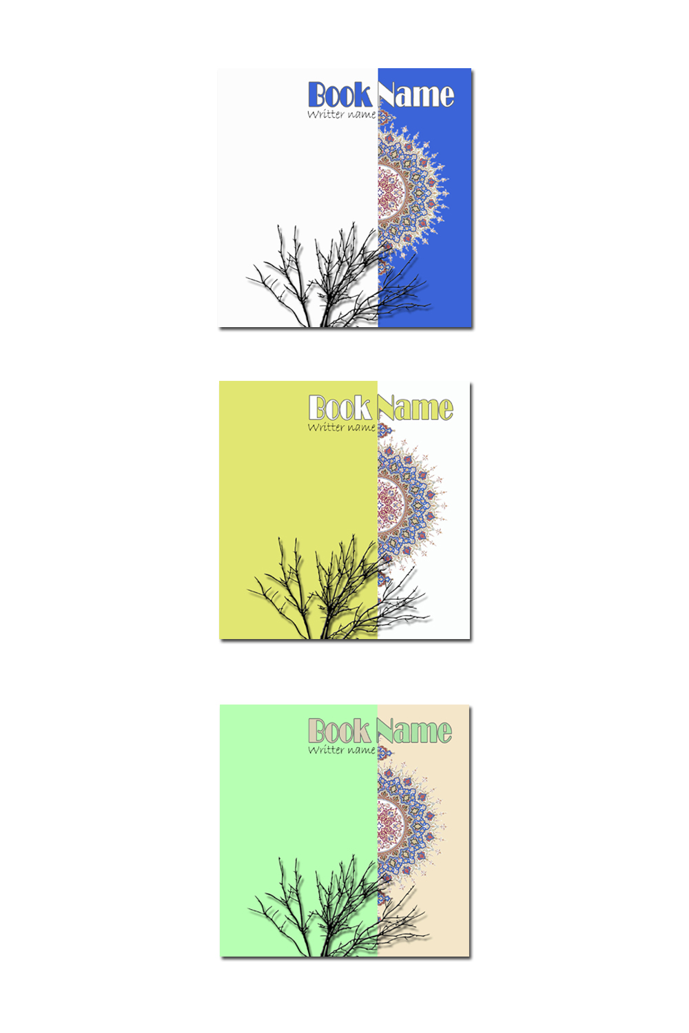 book cover with tree and art pinterest preview image.