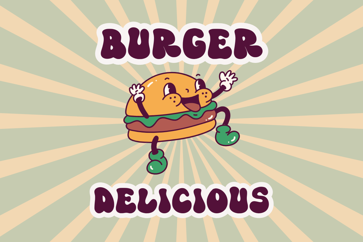 06 magic retro groovy font branding burger food 946