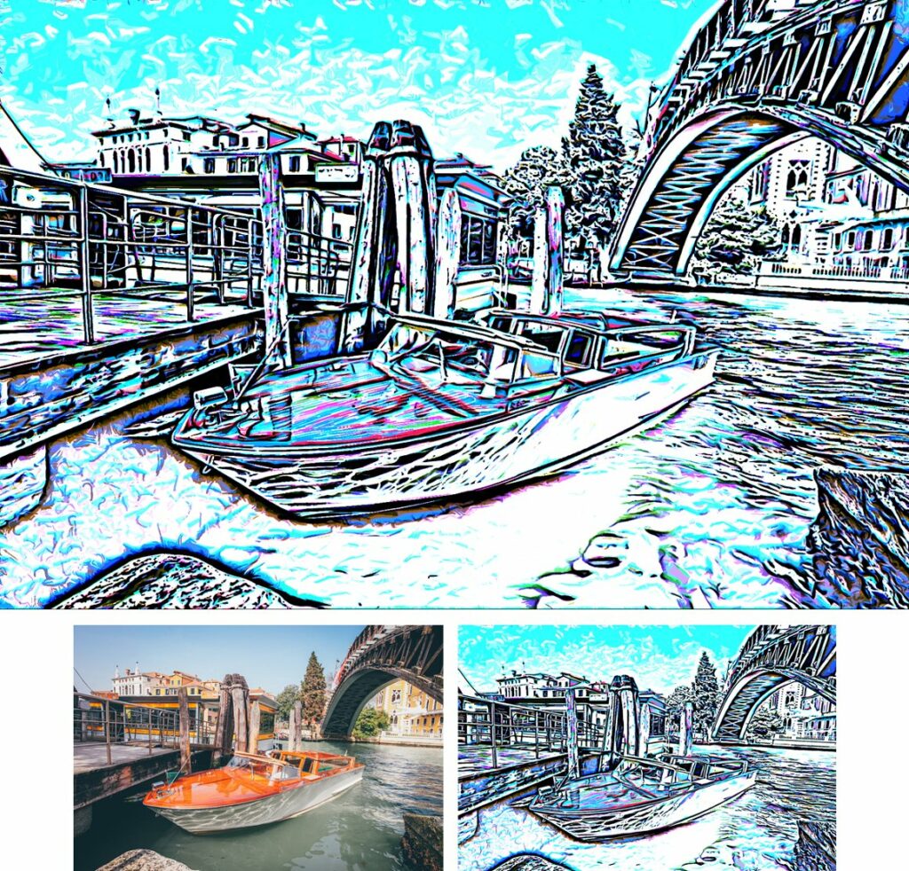 Abstract Photoshop Action - MasterBundles