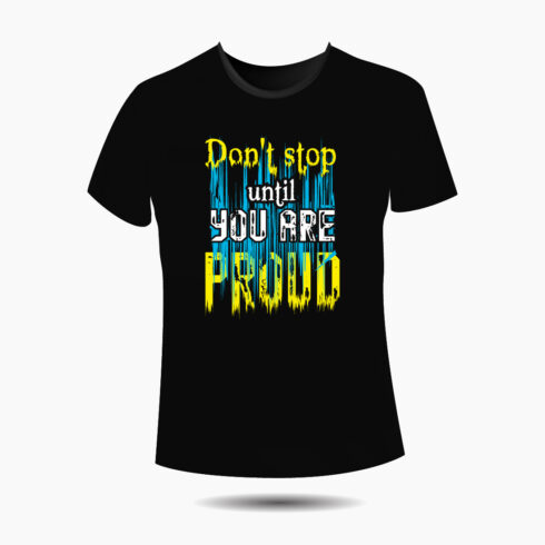 Typography t-shirt design motivational quotes cover image.