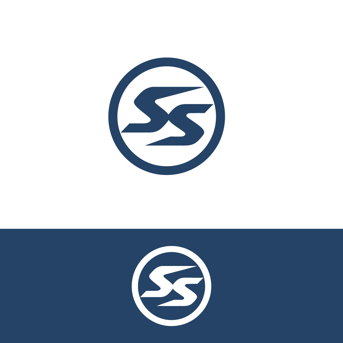 letters SS logo design preview image.