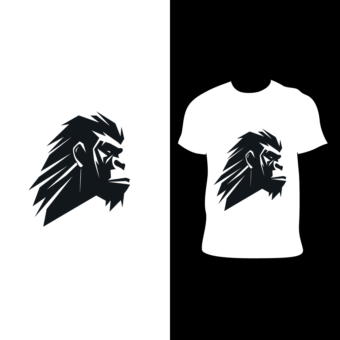 gorilia T-Shirt Design preview image.
