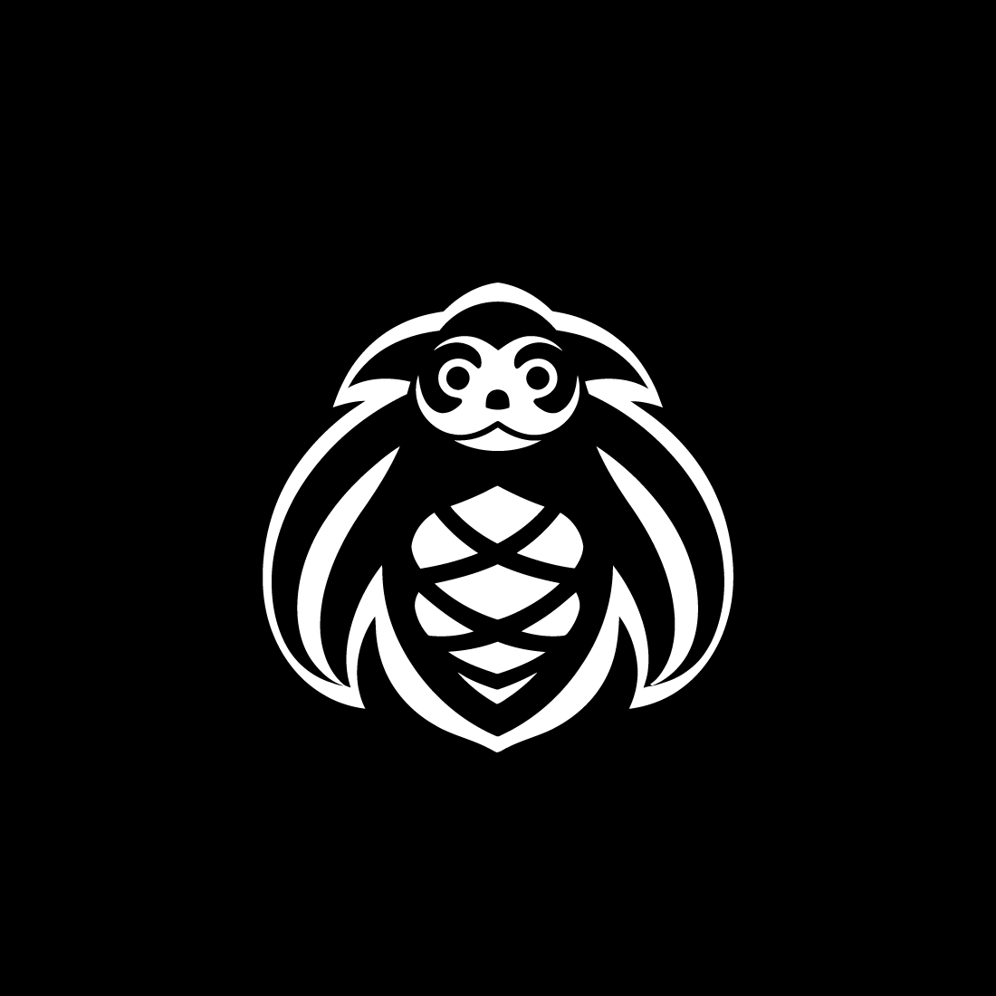 line turtle logo design preview image.