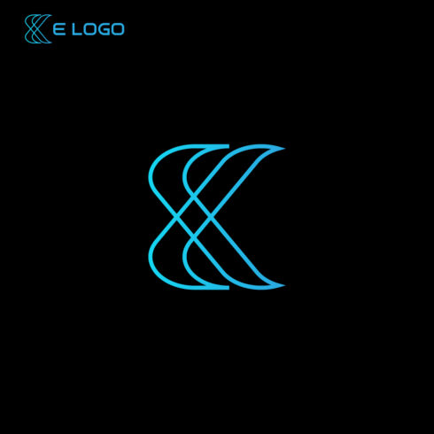 Minimal Letter E Logo Design and Brand Identity cover image.