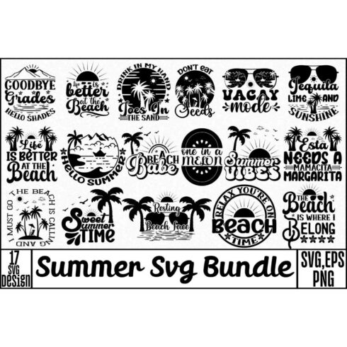 Summer Svg Bundle cover image.