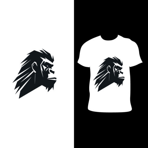 gorilia T-Shirt Design cover image.