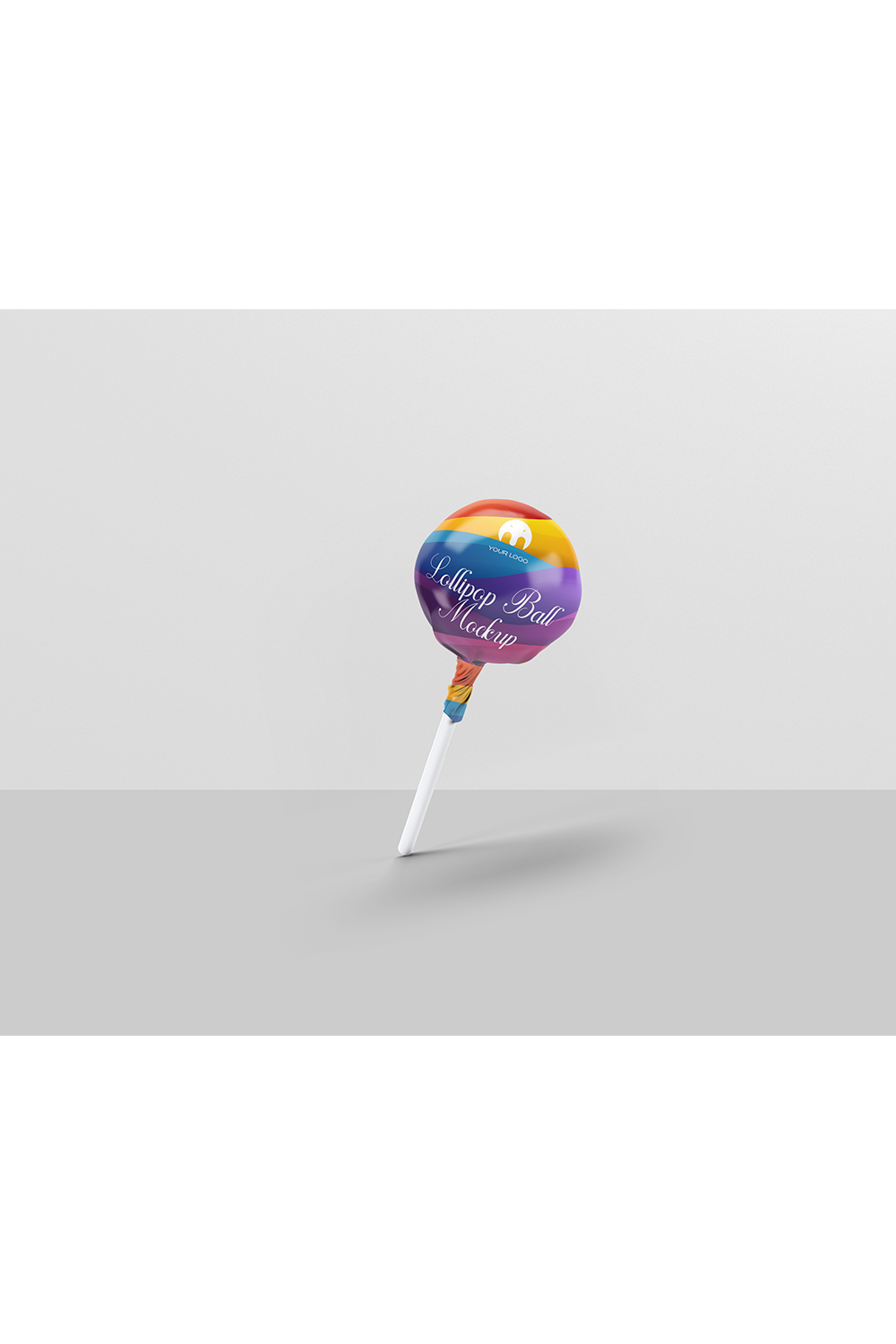 Lollipop Ball Candy Mockup pinterest preview image.