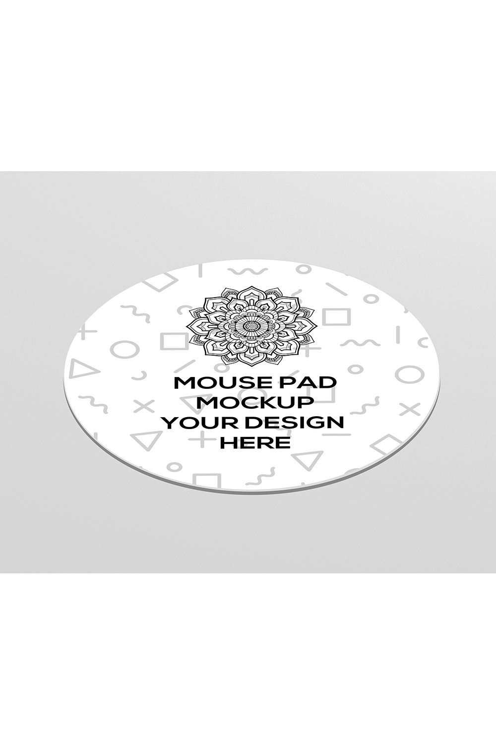 Mouse Pad Mockup pinterest preview image.