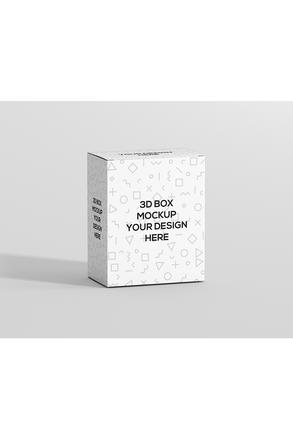 High Rectangle Big Size Box Mockup pinterest preview image.