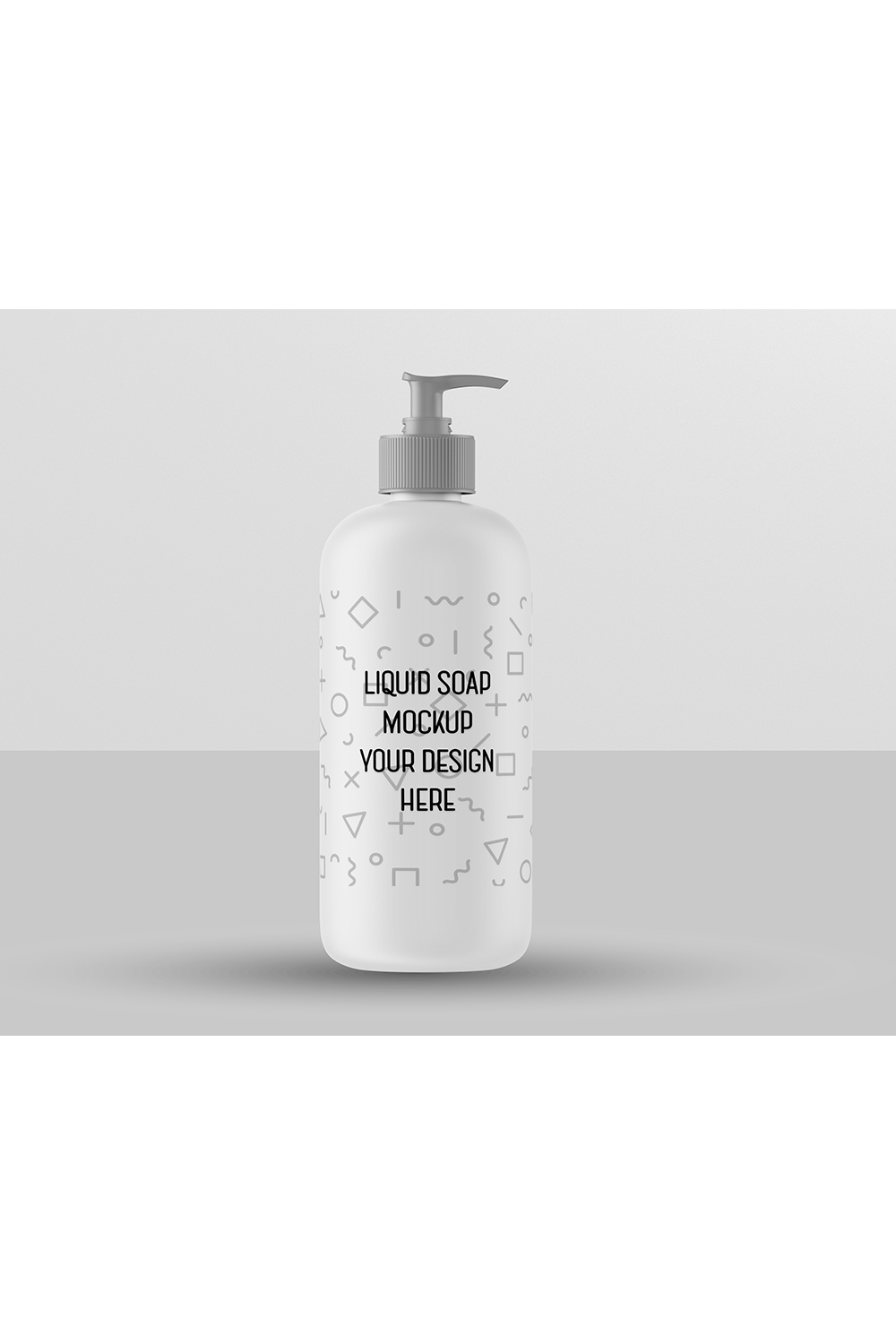 Liquid Soap Bottle Mockup pinterest preview image.