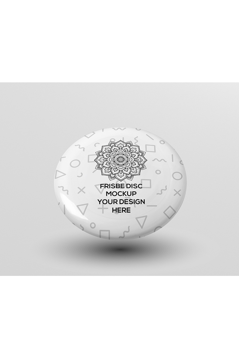 Frisbee Mockup pinterest preview image.