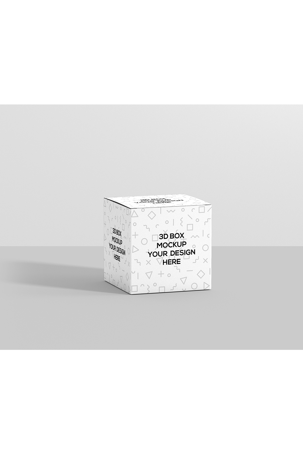 Square Packaging Box Mockup pinterest preview image.