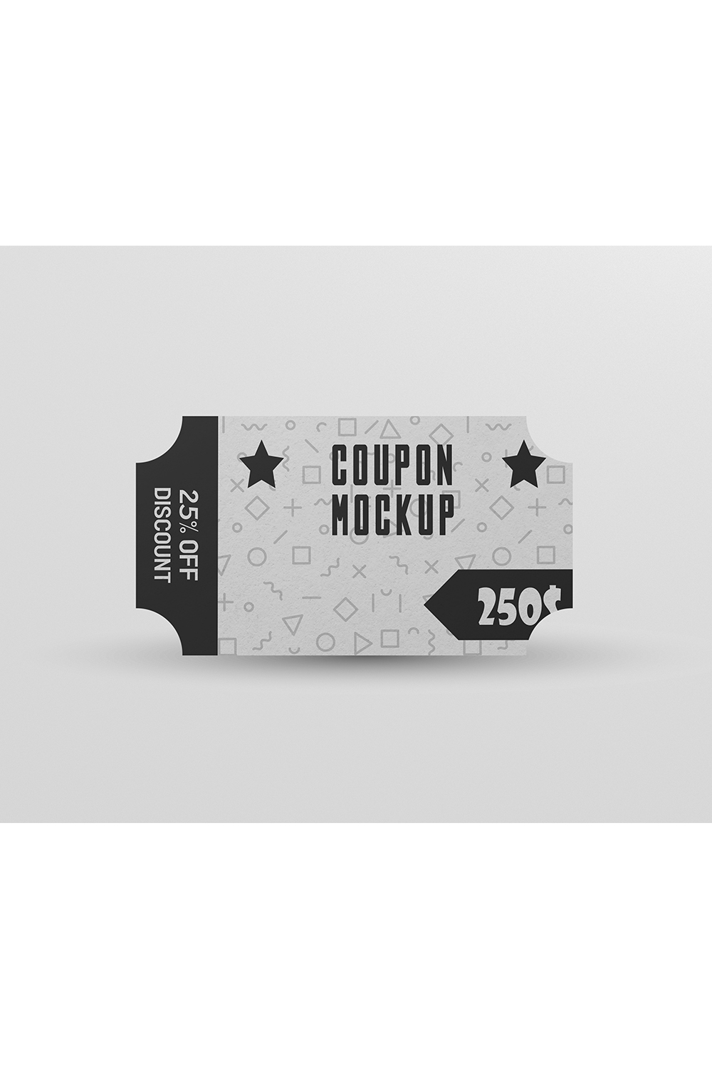 Small Coupon Mockup pinterest preview image.