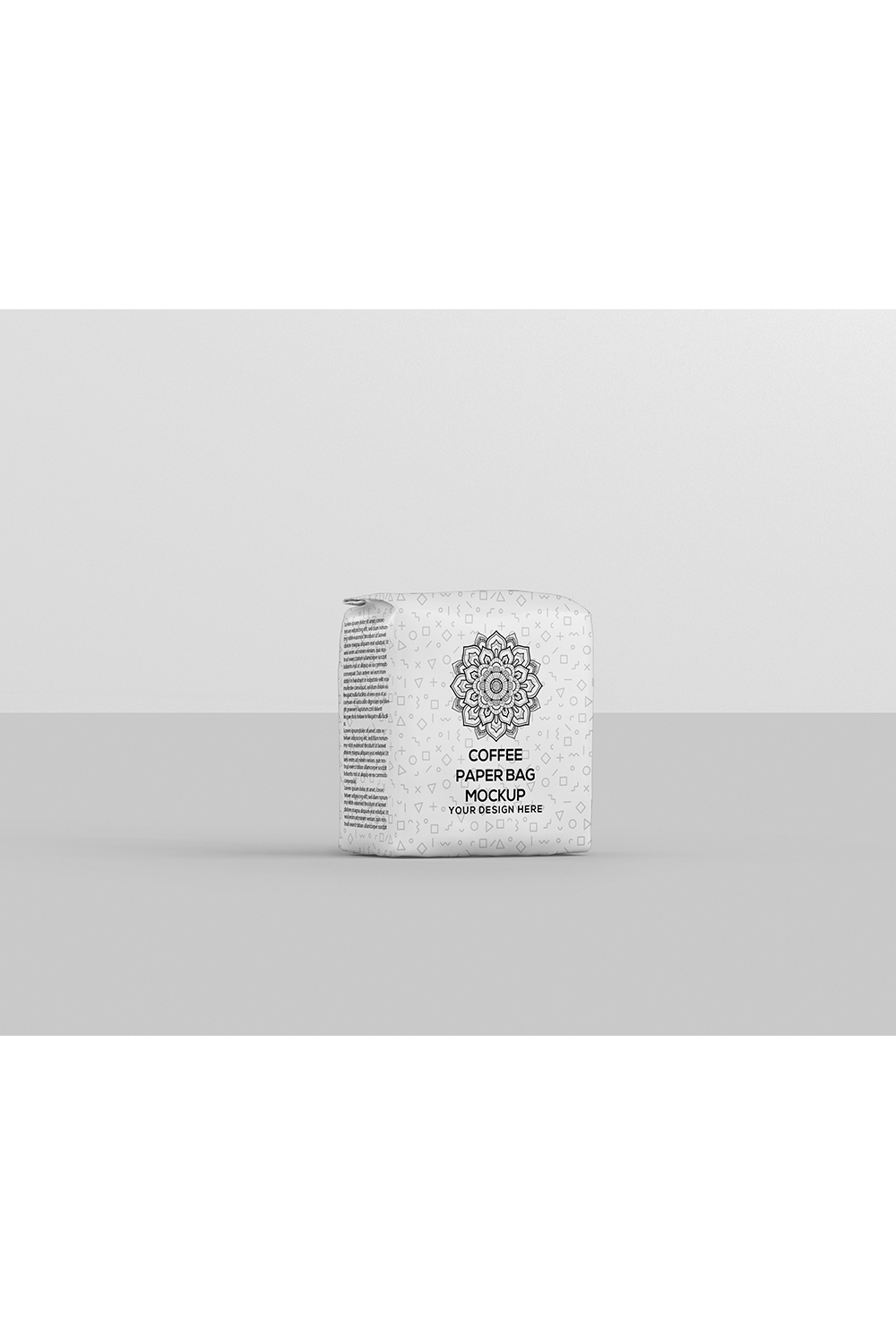 Small Coffee Paper Bag Mockup pinterest preview image.