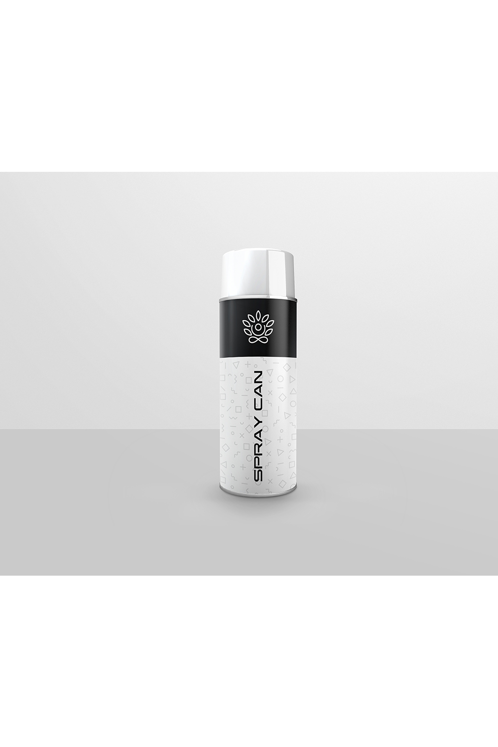 Paint Spray Can Mockup pinterest preview image.