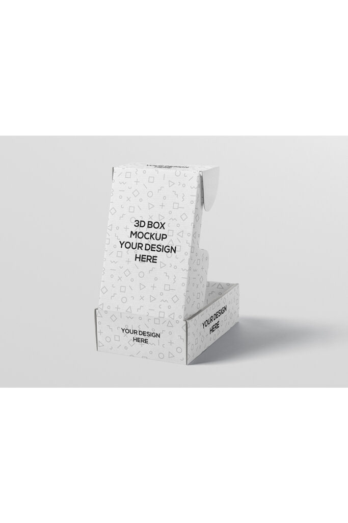 Rectangular Packaging Box Mockup - MasterBundles