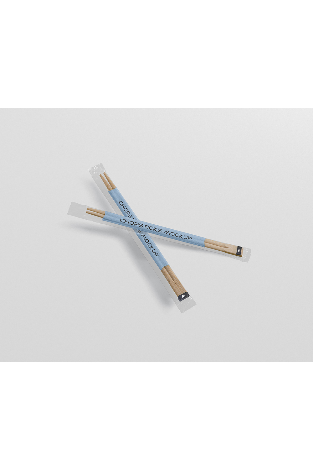 Realistic Chopsticks Mockup pinterest preview image.