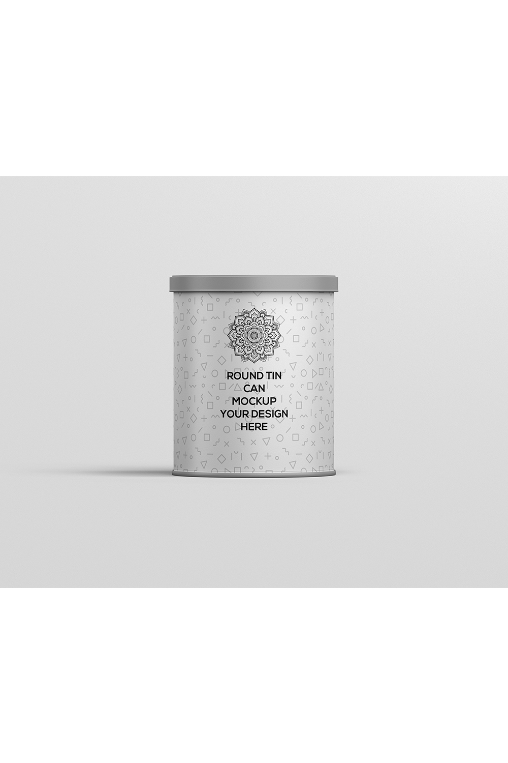 Round Tin Can Mockup pinterest preview image.
