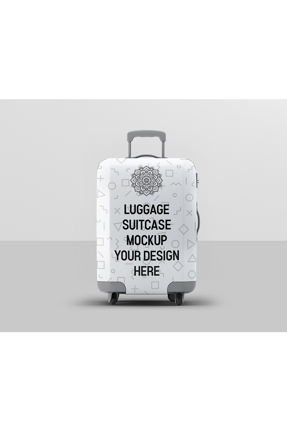 Luggage Suitcase Mockup pinterest preview image.