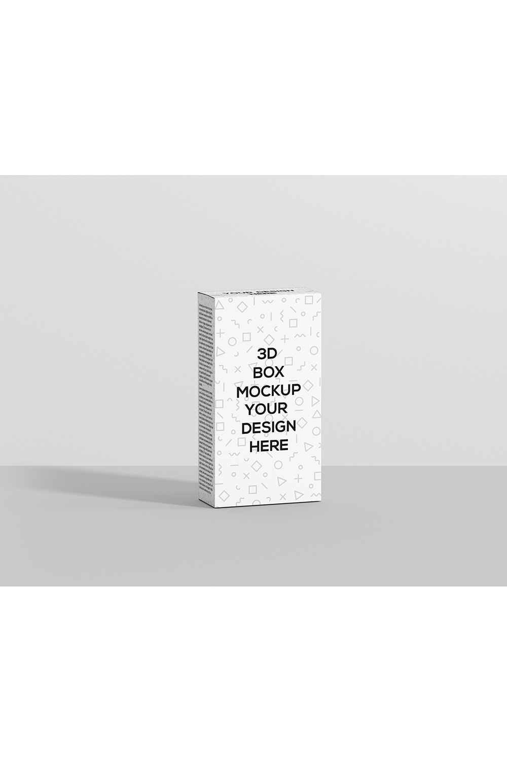 Slim Size Cereals Box Mockup pinterest preview image.