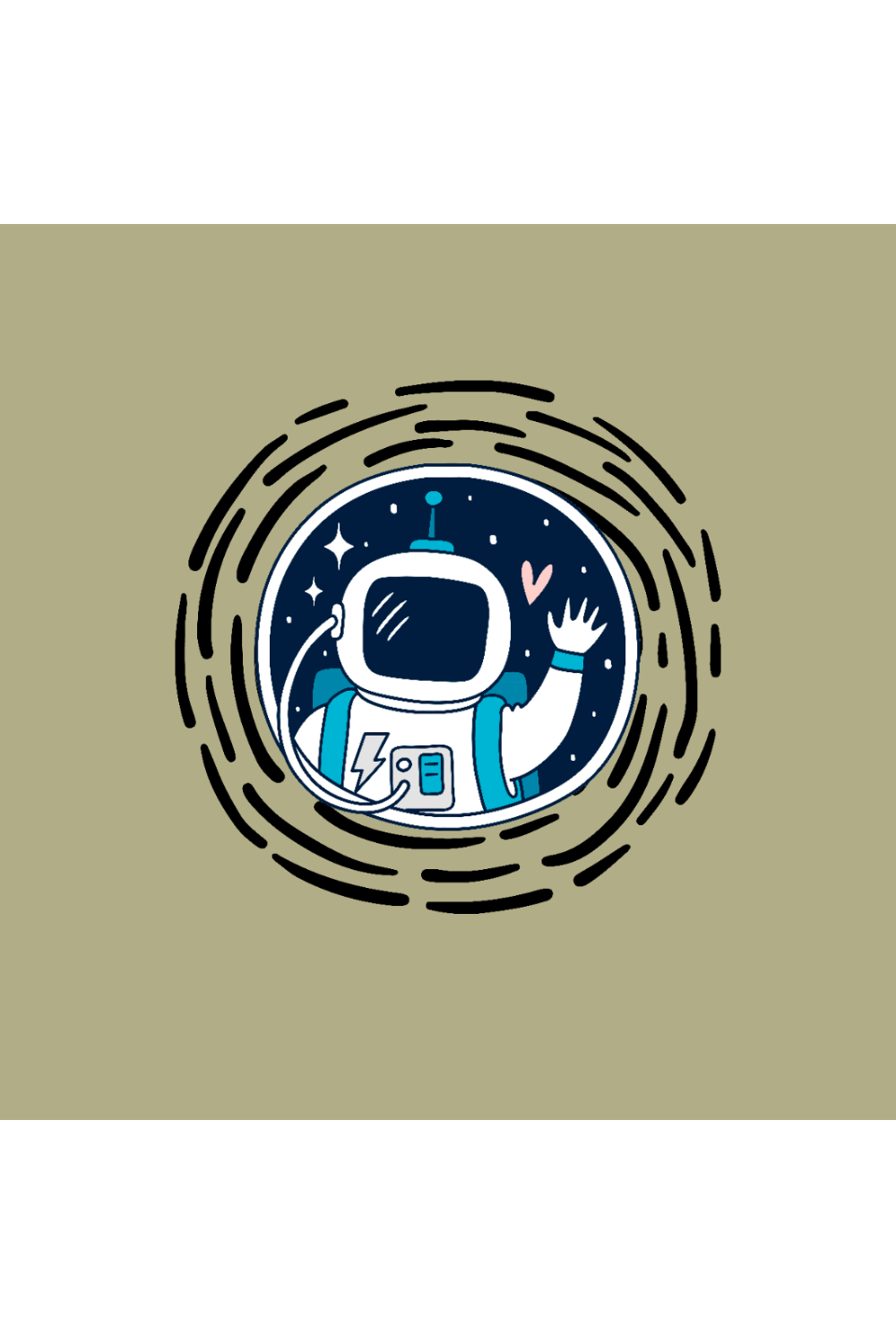 ASTRONAUT GRAPHICS FOR TSHIRTS pinterest preview image.