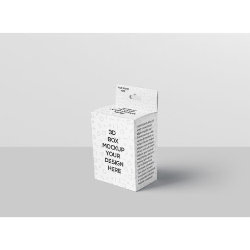 Square Box with Hanger Mockup cover image.