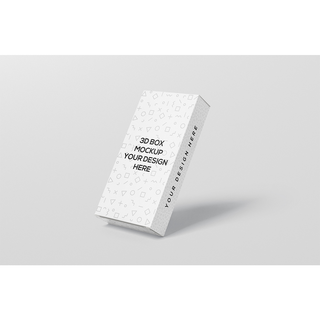 Slim High Rectangle Box Mockup cover image.