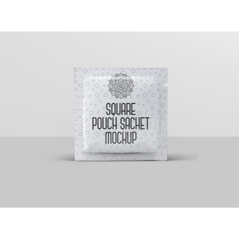 Square Pouch Sachet Mockup cover image.