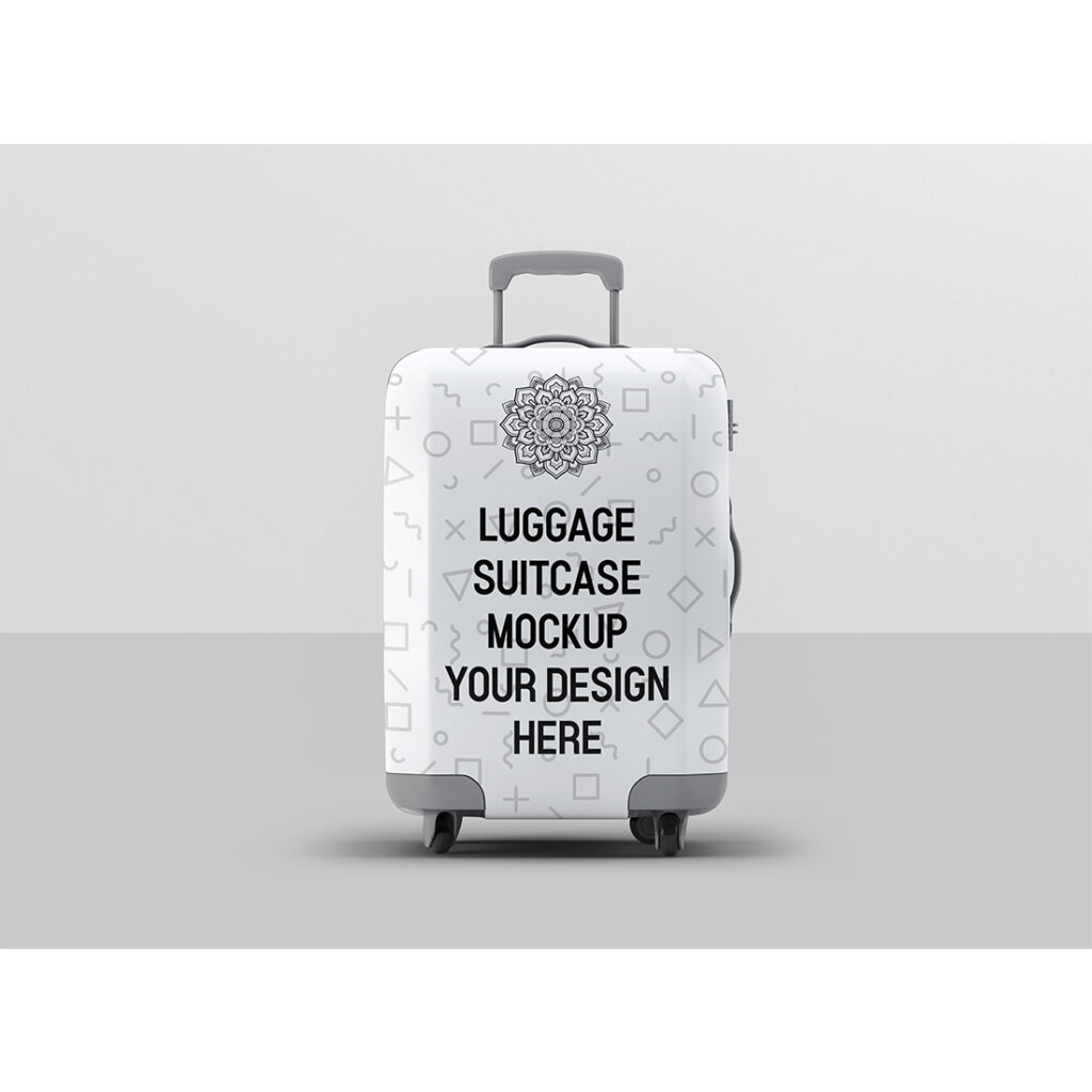 Luggage Suitcase Mockup - MasterBundles