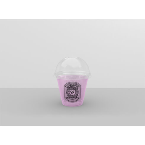 Clear Cold Drink Cup Packaging Mockup - 9 to 24 Oz cover image.