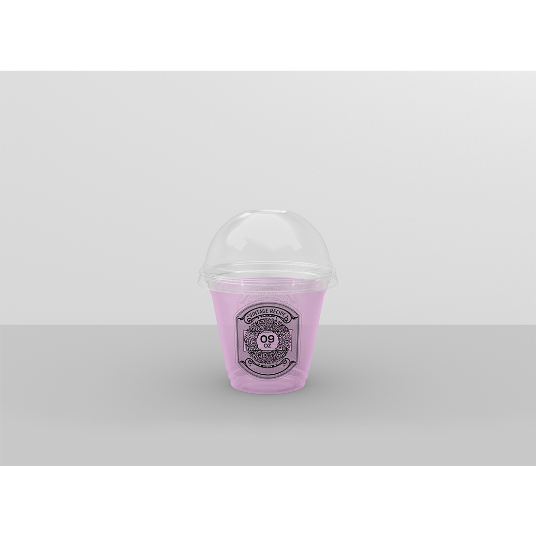 Clear Cold Drink Cup Packaging Mockup - 9 to 24 Oz cover image.