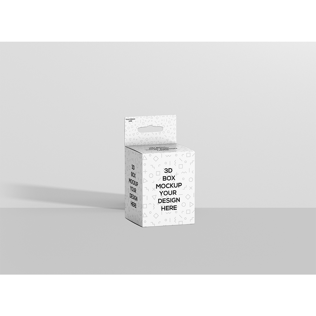 Short Rectangle Box With Hanger Mockup cover image.