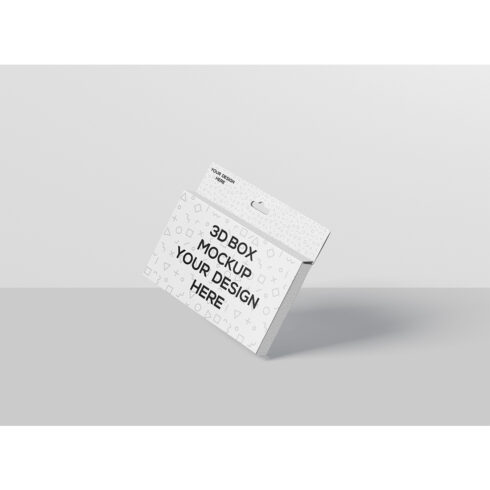 Wide Rectangle with Hanger Box Mockup cover image.